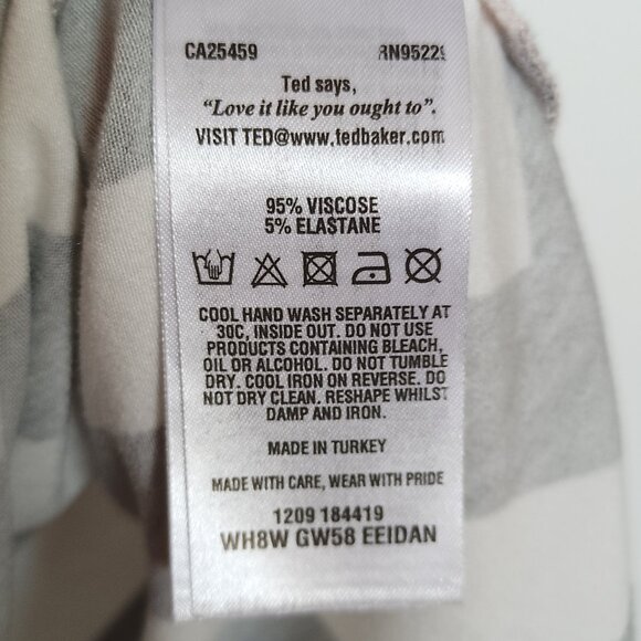 Ted Baker Short-sleeved Shirt, Eeidan Palace Gardens in Dusky Pink, Sz. 5 - Picture 8 of 9